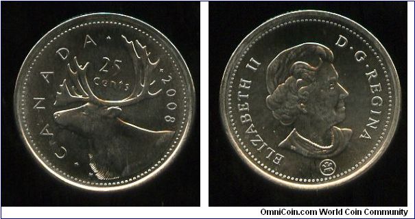 Quarter 
Cariboue
Queen Elizabeth II