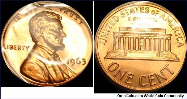 1963 Proof Lincoln Cent