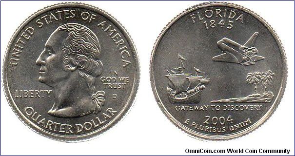 2004 1/4 Dollar - Florida