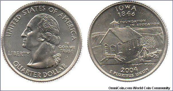 2004 1/4 Dollar - Iowa