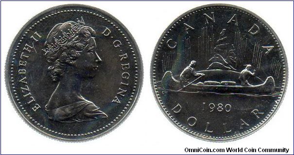 1980 1 Dollar - Voyageurs
