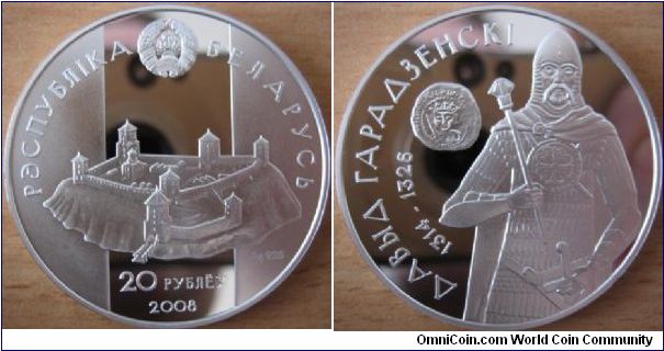 20 Rubles - David Garadecky - 33.62 g Ag .925 Proof - mintage 5,000