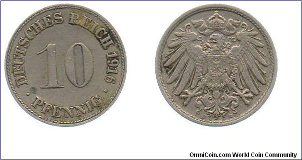 1916 10 pfennig