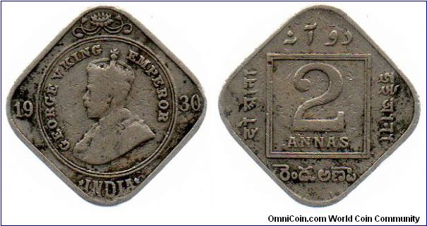 1930 2 annas