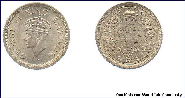 1946 1/4 Rupee