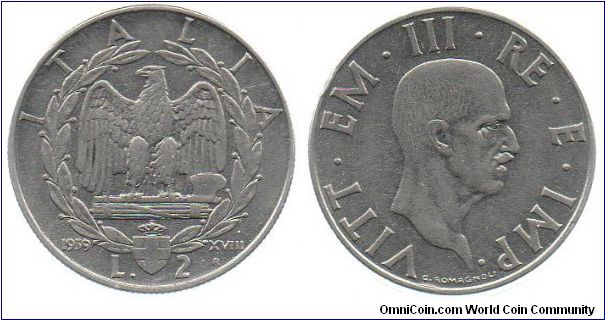 1939 2 Lire
