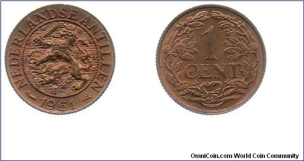 1961 1 cent