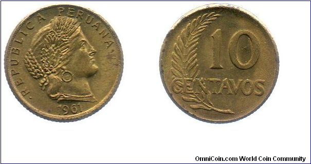 1961 10 centavos