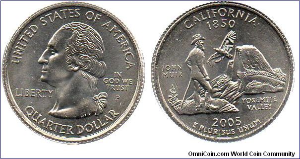 2005 1/4 Dollar - California