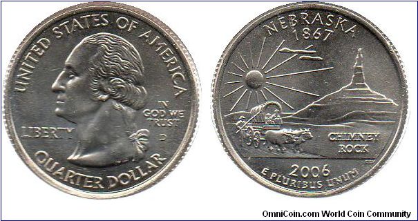 2006 1/4 Dollar - Nebraska