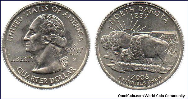 2006 1/4 Dollar - North Dakota