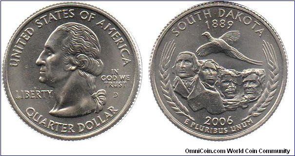2006 1/4 Dollar - South Dakota