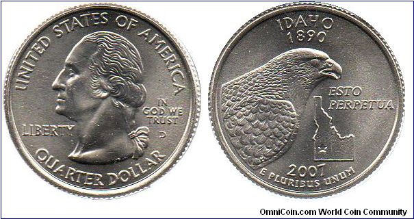 2007 1/4 Dollar - Idaho