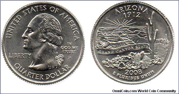 2008 1/4 Dollar - Arizona