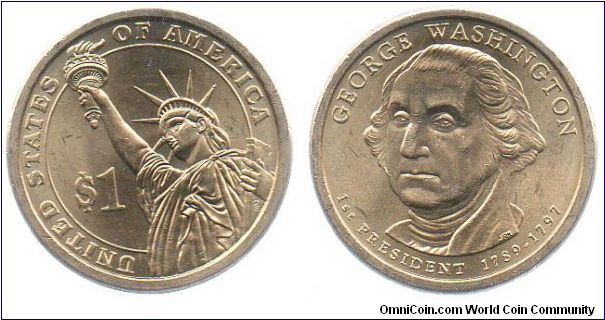 2007 1 Dollar - George Washington
