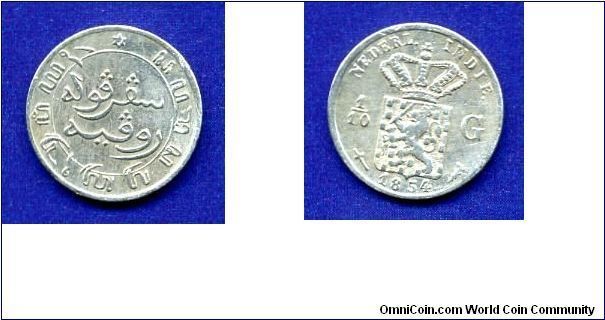 1/10 Gulden.
Netherland India.
William III (1849-1890).


Ag720f. 1,25gr.