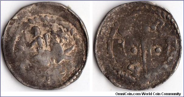 silver denier of Ferri III of Lorraine circa 1251 - 1303.