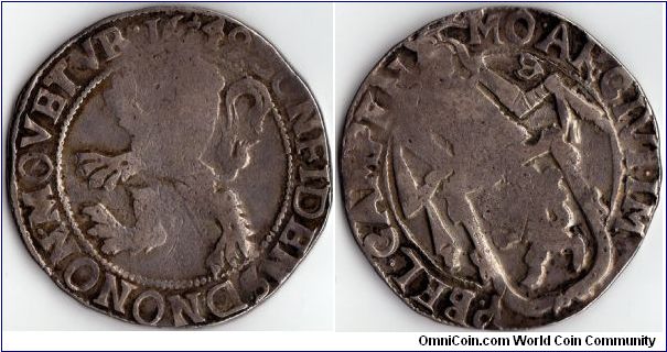 1649 silver Lion Daalder from Campen