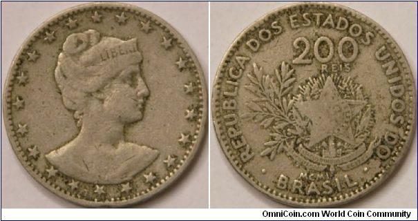 200 Reis, 25 mm, Cu-Ni?