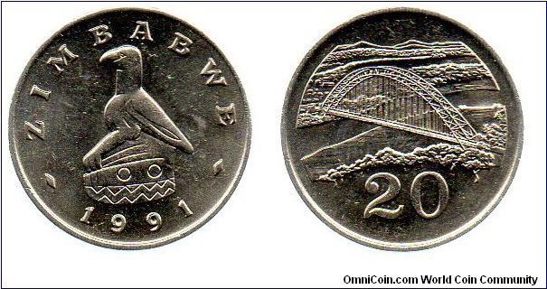 1991 20 cents