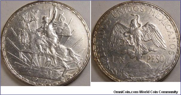 KM-453 CABALLITO First year of issue for this coin minted 1910 thru 1913