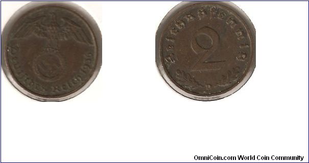 2 Reichspfennig D