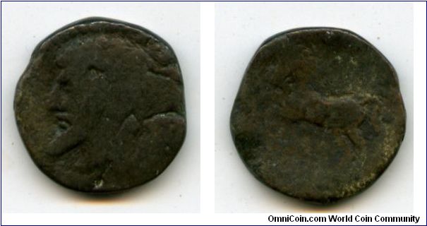 Numidia
Aprox 240bc
Value?
Head of king Massinissa? (240/148bc)
Rearing horse