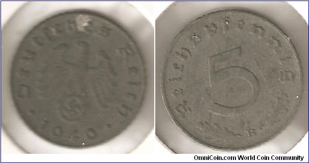 5 Reichspfennig B