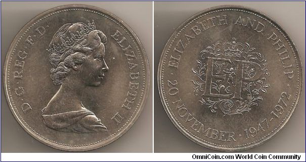 25 New Pence (1972) Royal Silver Wedding Anniv