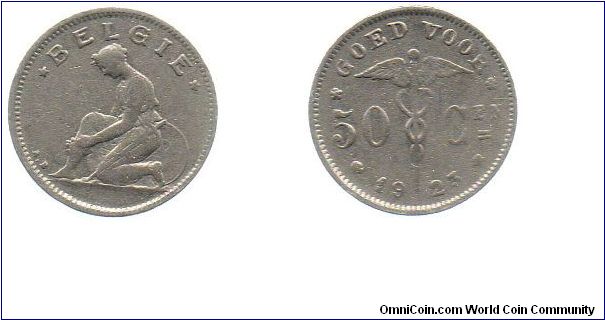 1923 50 centimes - Dutch