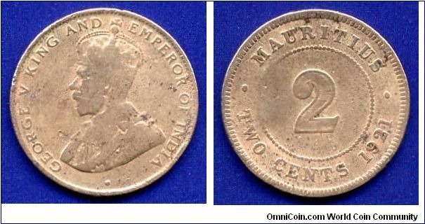 2 cents.
George V (1910-1936).
'SA'- Pretoria mint.
Mintage 250,000 units.


Br.