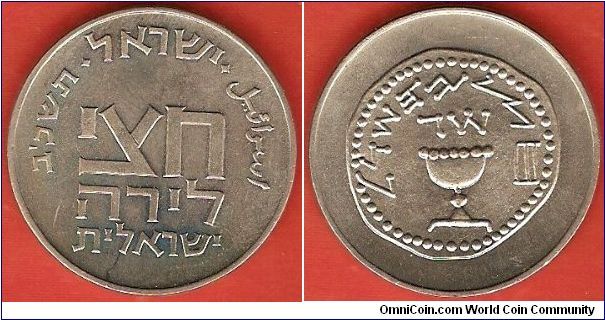 1/2 lirah
Feast of Purim
JE5722
copper-nickel
mintage 20,000