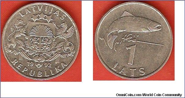 Second Republic
1 lats
circulation coinage
Fish
copper-nickel