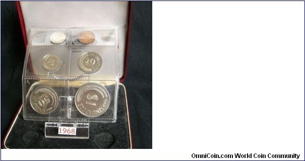 Proof Set 1968
Mintage = 5000