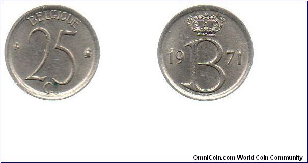 1971 25 centimes