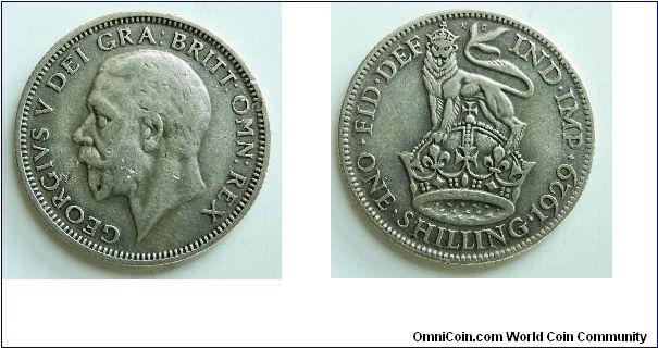 1 Shilling, 
George V, 
Spink ref:4039