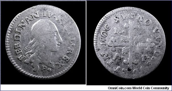 Kingdom of Naples - Ferdinand IV - Carlino (10 Grana) - Silver