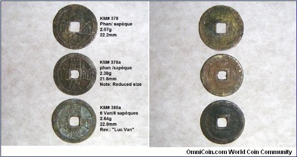 Nguyen dynasty smaller value brass 'Tu Duc Thong Bao' (Tu Duc general currency). Gift from Curious Collection Company, Hong Kong.