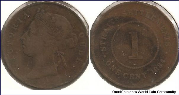 1 Cent Straits Settlements