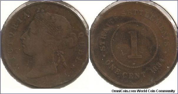 1 Cent Straits Settlements