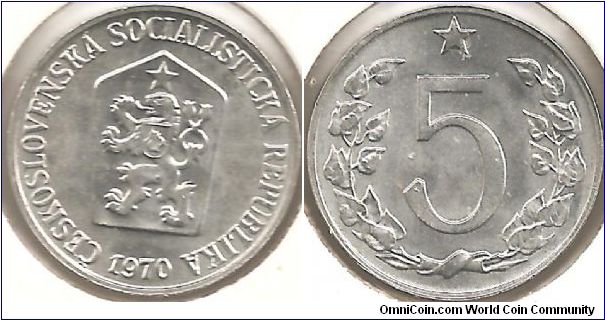 5 Haleru Czechoslovakia