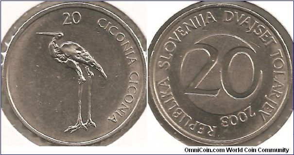 20 Tolarjev