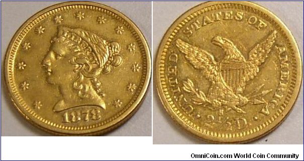 1878 S Quarter Eagle