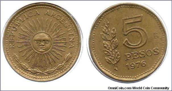 1976 5 Pesos