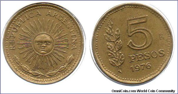 1976 5 Pesos