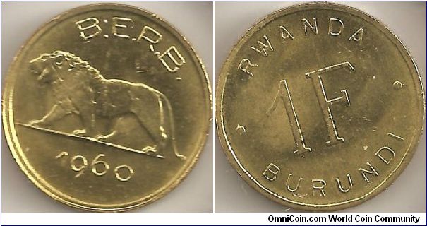 1 Franc Rwanda Burundi
