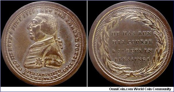 Death of King George III, Great Britain.                                                                                                                                                                                                                                                                                                                                                                                                                                                                            