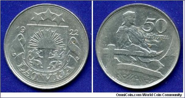 50 sentimu.
1-st Republica.
Mintage 9,000,000 units.


Cu-Ni.