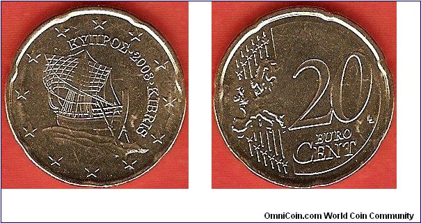 20 eurocent
antique ship