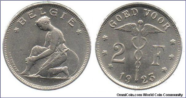 1923 2 Francs - Dutch Legend